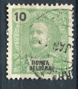 PORTUGAL PONTA DELGADA; 1890s early Carlos issue fine used Shade of 10r. value