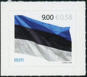 Estonia #619 Flag 125th Anniversary 9K Postage Stamp 2009 Europe Eesti MLH