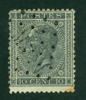 Belgium 1867 #18 U SCV(2020) = $2.25