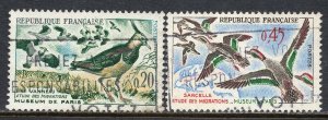 5004 - France 1960 - Birds - Duck - Used Set - Michel:1332-1333