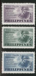 Independent Philippines Scott 537-9 MH* 1950  set CV$5