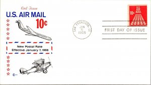 FDC 1968 SC #C72 Cachets - San Francisco, Cali - Signal - F61586