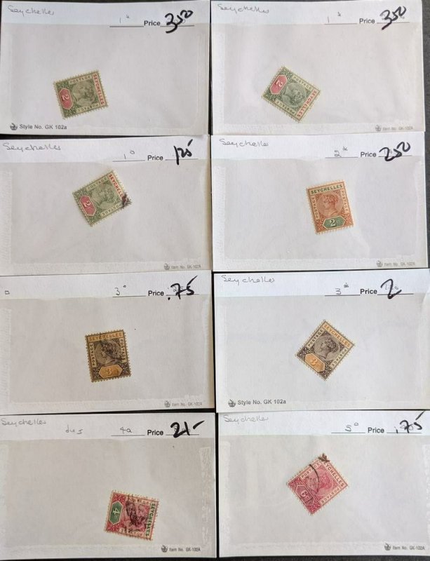 EDW1949SELL : SEYCHELLES Useful collection of Mint & Used. Scott Catalog $263.00