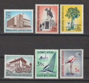 SOUTH WEST AFRICA 1962/66 SG 186/91 MNH Cat £35