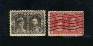 Canada #96, 98  -1  used     PD