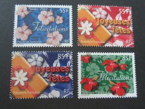 French Polynesia 2002 Sc 817-20 set MNH