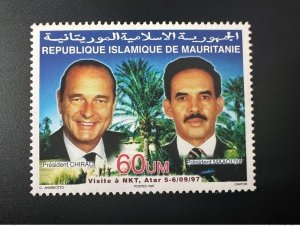 1997 Mauritania Mi. A1048 visit NKT Nouakchott Jacques Chirac Maaouya-