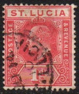 St. Lucia Sc #58 Used