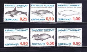 Greenland 303-308 Set MNH Whales (A)