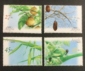 Angola MNH 1261-4 Fruit Trees Flora 2004