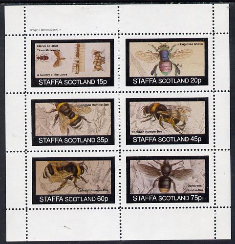 Staffa 1982 Bees (Clerus Apiarius) perf set of 6 values (...