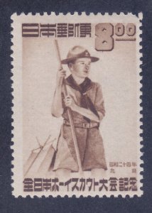 Japan 467 MNH 1949 National Boy Scout Jamboree Issue Very Fine