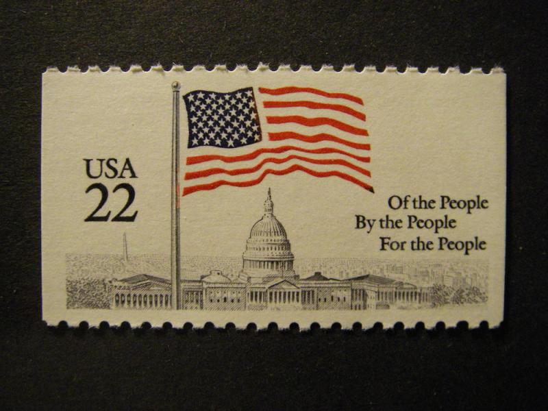 Scott 2116, 22c Flag over Capitol, Booklet single, MNH Beauty