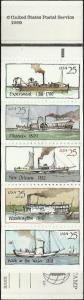 #BK166 MINT NEVER HINGED Booklet STEAMBOATS