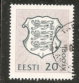 Estonia    Scott 223   Arms     Used