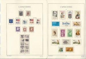 United States Stamp Collection Lighthouse Hingless Album 1972-1987, JFZ