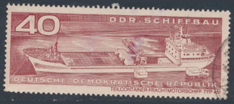 German Democratic Republic  SC# 1322 Ships Used    see details & scans