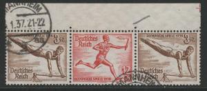 Germany Scott # B82 (2), B86, used, se-tenant, Mi # W108