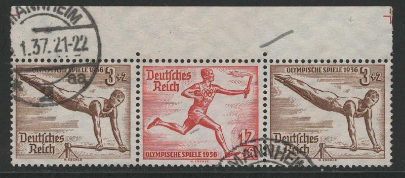 Germany Scott # B82 (2), B86, used, se-tenant, Mi # W108