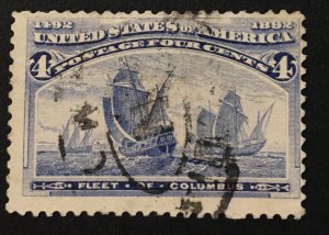 United States, US Sc. #233, used CV $9