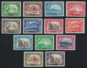 Aden Mosque Camel Dhow Mukalla Capt. Rundle Definitives 13v COMPLETE SG#16-27