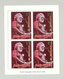 Montserrat #928 Jerry Garcia, Music 1v Perforation Shift Error M/S of 4