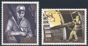 Zambia Scott #55-56 MNH ILO Mining $$