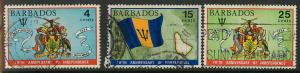 Barbados 364-366 Used VF