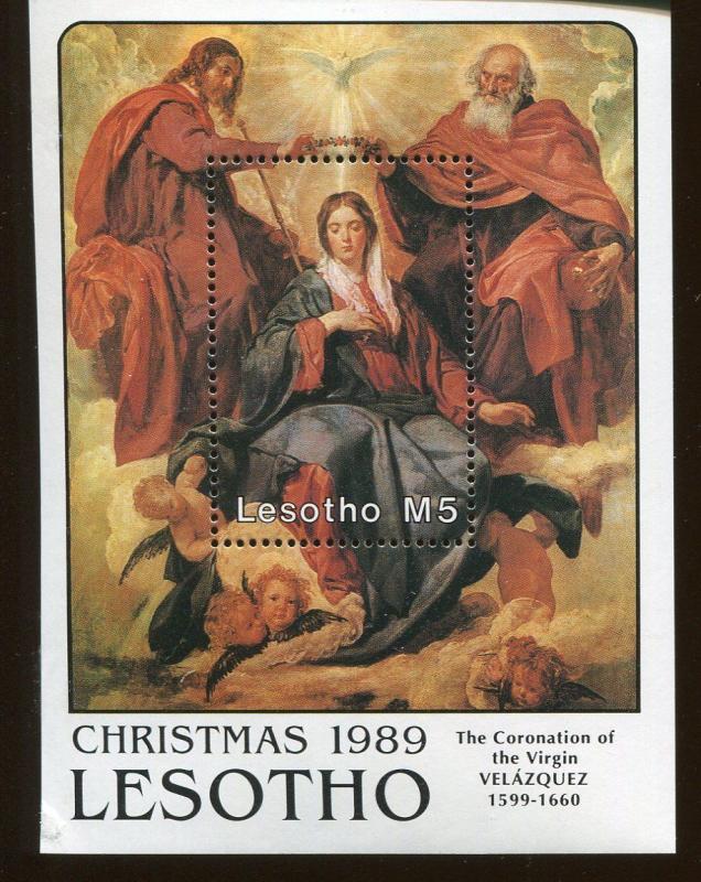 LESOTHO Souvenir Sheet Wholesale Lot - #749 The Coronation of the Virgin - O34