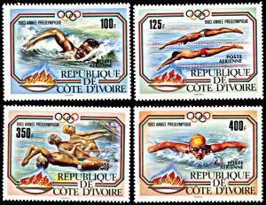 Ivory Coast C76-C79, MNH, Pre-Olympic Year Sports