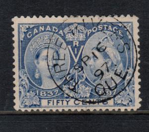 Canada #60 Very Fine Used With Ideal Sept 16 1897 CDS Cancel Three Rivers QC