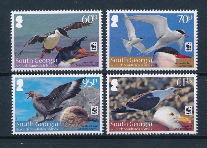 [53489] South Georgia 2012 Birds Vögel Oiseaux Ucelli WWF  MNH