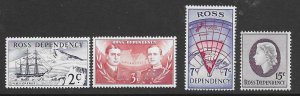 Ross Dependency  L5-8   1967  set 4   Mint VF NH