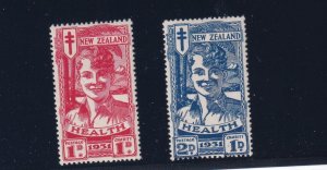 NEW ZEALAND (Scott B3-B4) 1931 LAUGHING BOYS HEALTH STAMPS VF-MH
