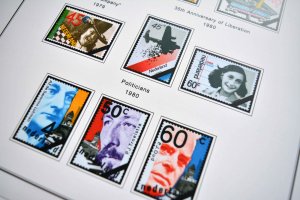 COLOR PRINTED NETHERLANDS 1852-2010 STAMP ALBUM PAGES (315 illustrated pages)