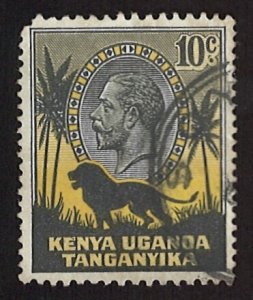 1935 King George V and Landscapes 10с Uganda Kenya Tanganyika (LL-97)