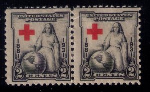 US Sc 702 MH Vert. Pair F-VF