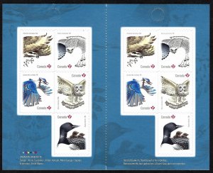 Canada 2017 - P Birds of Canada  Booklet of 10 stamps. MNH # 3022a