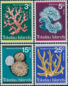 Tokelau 1973 SG37-40 Coral set MLH