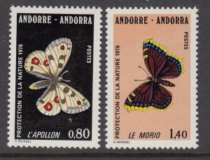 Andorra 251-2 Butterflies mint