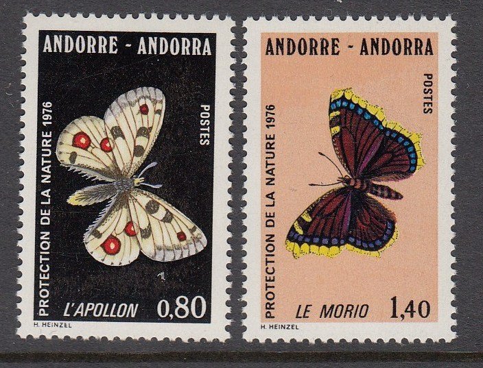 Andorra 251-2 Butterflies mnh