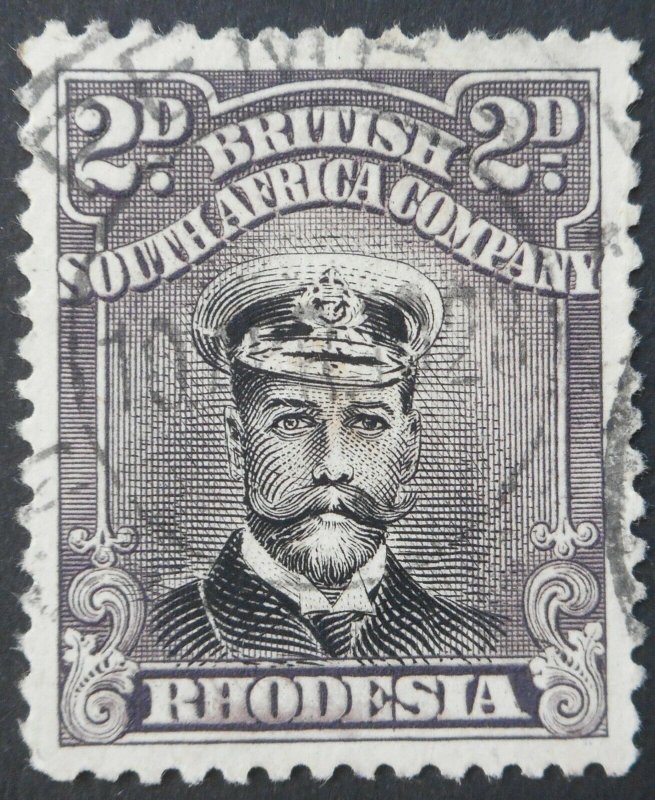 Rhodesia Admiral Die IIIB Two Pence with PEMBA (DC) postmark