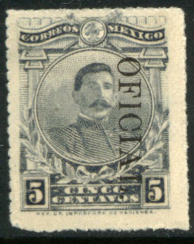 MEXICO O149, 5¢ OFFICIAL. Unused. NG. VF.