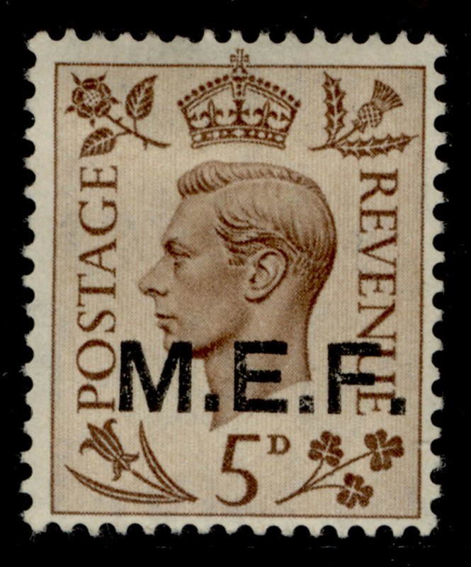 BRITISH OC OF ITALIAN COLONIES GVI SG M15, 5d brown, M MINT. 