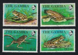 Gambia Frogs 4v 1982 MNH SG#484-487