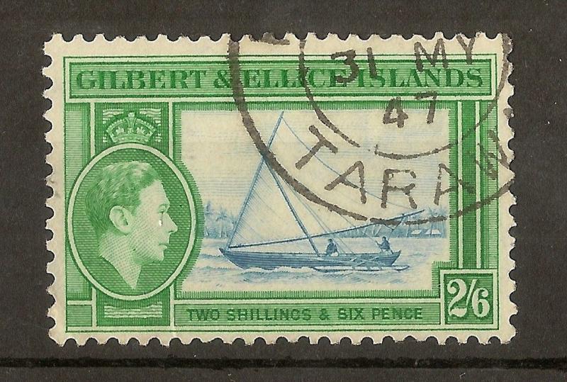 Gilbert & Ellice Islands 1939 2/6d SG53 Fine Used