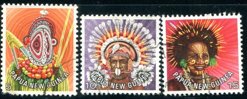 Papua New Guinea Sc#447-9 Used (Pg)