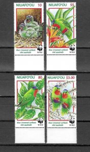 TONGA/NIUAFO'OU 1998 WWF SG 270/3 MNH Cat £14.50