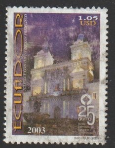 Ecuador SC# 1690 - ($!.25) - Quito 25th Anniv. World Heritage Site, Used Single