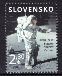 SLOVAKIA 2022 SPACE APOLLO 17 CERNAN ESPACE RAUMFAHRT SPAZIO